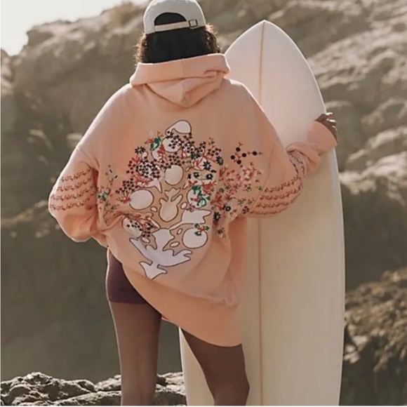 free people movement Tops - NWT At My Best Embroidered Hoodie - FP Movement